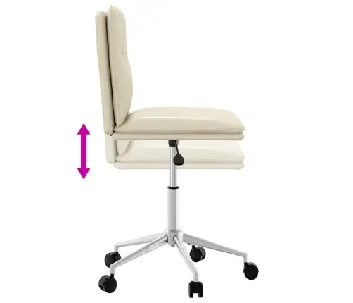 Virtuves Krēsls, Krēmkrāsas Mākslīgā Āda Vidaxl