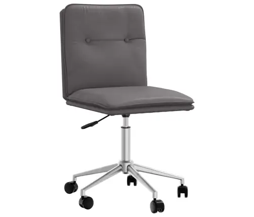 Virtuves Krēsls, Pelēka Mākslīgā Āda Vidaxl Virtuves Krēsls, Pelēka Mākslīgā Āda Vidaxl