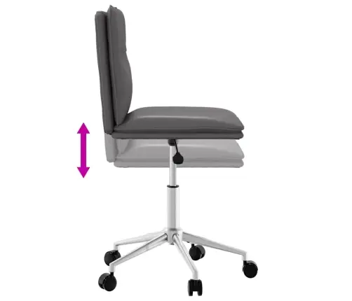 Virtuves Krēsls, Pelēka Mākslīgā Āda Vidaxl Virtuves Krēsls, Pelēka Mākslīgā Āda Vidaxl