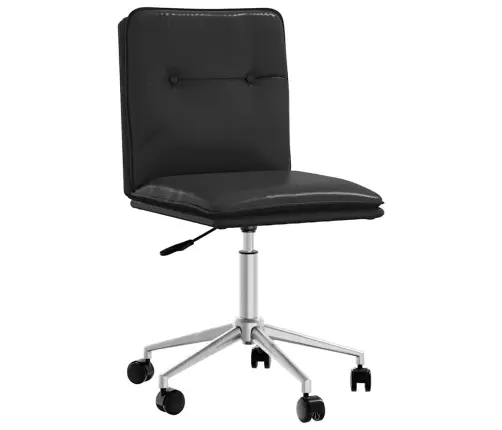 Virtuves Krēsls, Melna Mākslīgā Āda Vidaxl