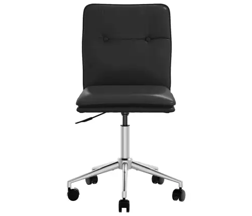 Virtuves Krēsls, Melna Mākslīgā Āda Vidaxl