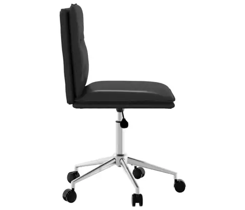 Virtuves Krēsls, Melna Mākslīgā Āda Vidaxl