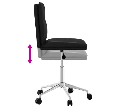 Virtuves Krēsls, Melna Mākslīgā Āda Vidaxl