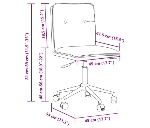 Virtuves Krēsls, Melna Mākslīgā Āda Vidaxl