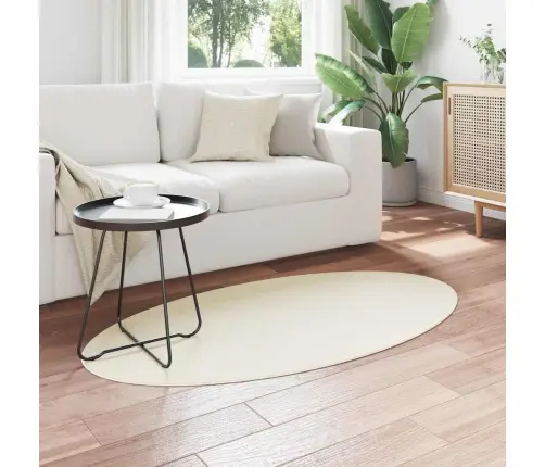 Paklājs Huarte Krēmkrāsa 80 X 150 Cm Poliesters Vidaxl