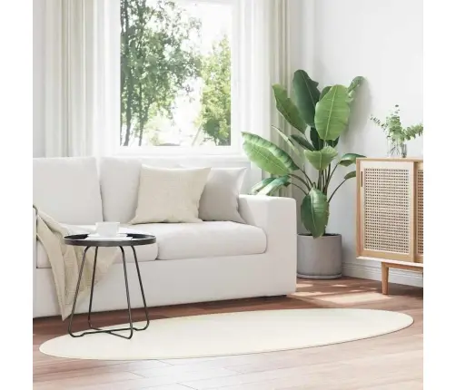 Paklāji Krēmkrāsa 120 X 170 Cm Poliesters Vidaxl