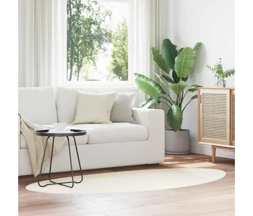 Zoninės Kiliminės Dangos Huarte Kreminė 80 X 150 Cm Poliesteris