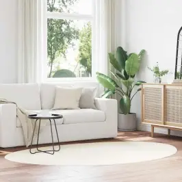 Teritorijas Paklāji Huarte Krēmkrāsa 140 X 200 Cm Poliesters Vidaxl