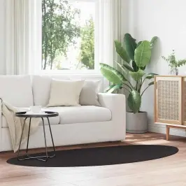 Paklājs Huarte Melna 100 X 200 Cm Poliesters Vidaxl