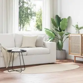 Teritorijas Paklāji Huarte Bēša 100 X 200 Cm Poliesters Vidaxl