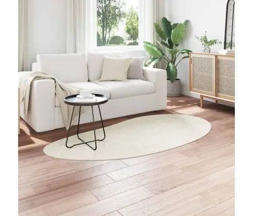 Teritorijas Paklāji Huarte Krēmkrāsa 100 X 200 Cm Poliesters Vidaxl