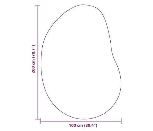 Teritorijas Paklājs Pelēka 100 X 200 Cm Poliesters Vidaxl