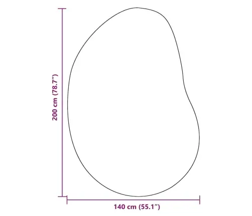 Paklājs Melna 140 X 200 Cm Vilna Vidaxl