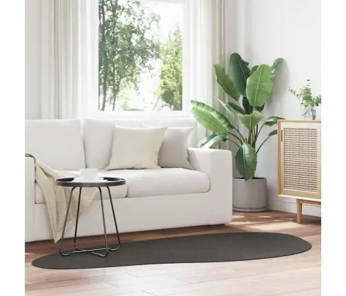 Paklājs Antracīta 100 X 200 Cm Poliesters Vidaxl