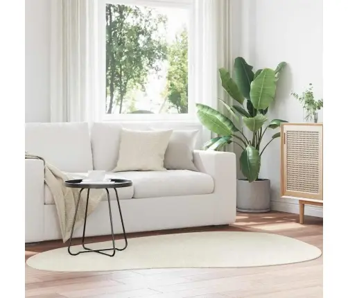 Teritorijas Paklāji Huarte Krēmkrāsa 140 X 200 Cm Poliesters Vidaxl