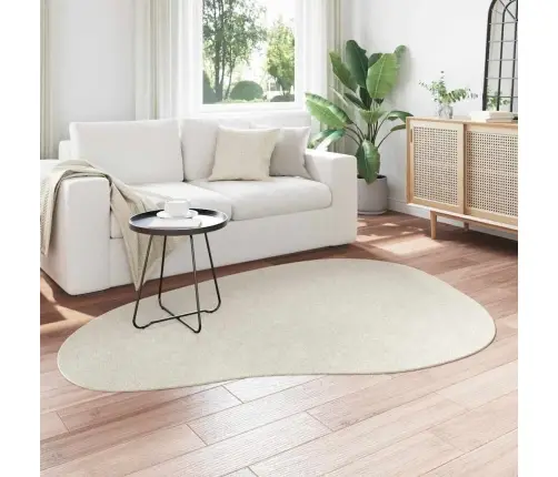 Teritorijas Paklāji Huarte Krēmkrāsa 140 X 200 Cm Poliesters Vidaxl