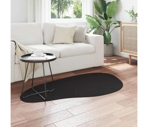 Teritorijas Paklāji Huarte Melna 80 X 150 Cm Poliesters Vidaxl