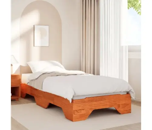 Gultas Rāmis Bez Matrača Saliekams, 80X200 Cm Masīvkoks Vidaxl