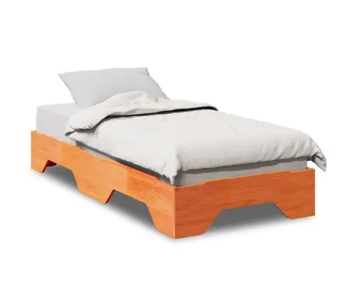 Gultas Rāmis Bez Matrača Saliekams, 75X190 Cm Masīvkoks Vidaxl