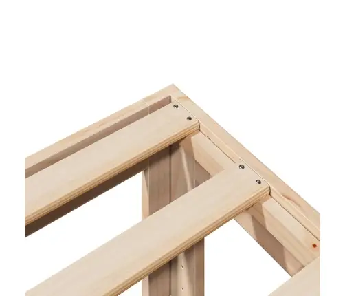 Gulta Bez Matrača, 90X200 Cm, Priedes Masīvkoks Vidaxl