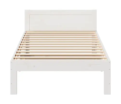 Gulta Bez Matrača, Balts, 80X200 Cm, Priedes Masīvkoks Vidaxl Gulta Bez Matrača, Balts, 80X200 Cm, Priedes Masīvkoks Vidaxl