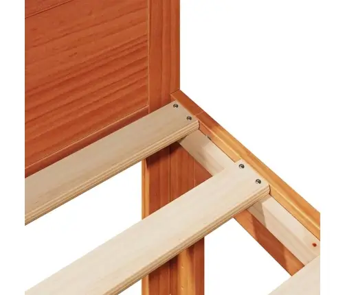 Voodiraam Ilma Madratsita, Vahapruun, 160 X 200 cm Männipuit