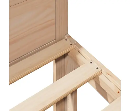 Gulta Bez Matrača, 90X200 Cm, Priedes Masīvkoks Vidaxl