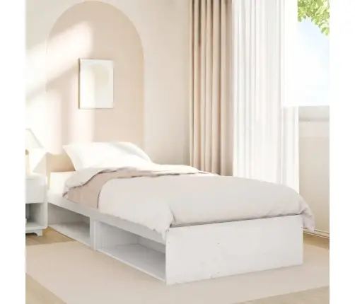 Päevavoodi Ilma Madratsita, Valge, 75X190 cm Männipuit