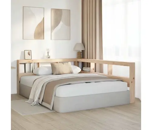 Grāmatu Skapja Galvgalis L-Veida 160 Cm Priedes Masīvkoks Vidaxl Grāmatu Skapja Galvgalis L-Veida 160 Cm Priedes Masīvkoks Vidaxl