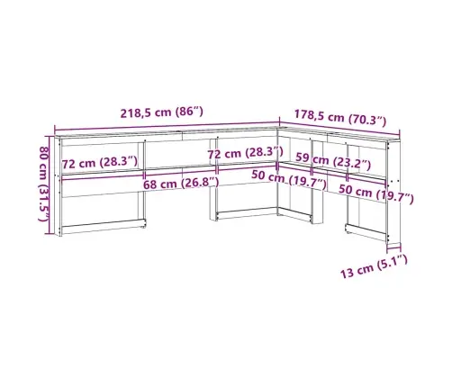 Grāmatu Skapja Galvgalis L-Veida 160 Cm Priedes Masīvkoks Vidaxl Grāmatu Skapja Galvgalis L-Veida 160 Cm Priedes Masīvkoks Vidaxl