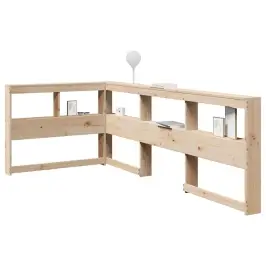 Raamatukapi Peatsi L-Kujuline, 80 cm Männipuit