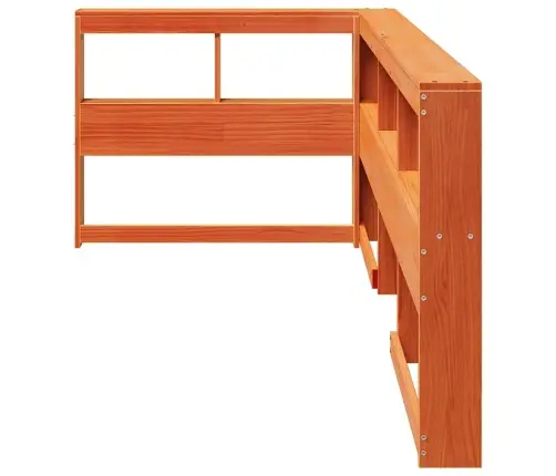 Knygų Spinta L Formos Vaško Rudos 90 Cm Pušies Medienos Masyvas Knygų Spinta L Formos Vaško Rudos 90 Cm Pušies Medienos Masyvas