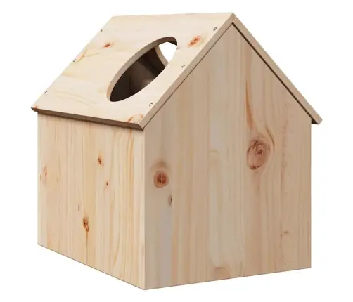 Kaķu Māja 41X50X50 Cm Priedes Masīvkoka Vidaxl