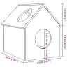 Cat House Balta 41X50X50 Cm Pušies Masyvo