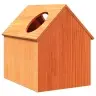 Kaķu Māja, Vaska Brūna, 41X50X50 Cm, Priedes Masīvkoks Vidaxl