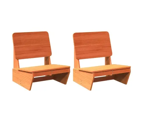 Dārza Krēsli, 2 Gab., 60X64X70,5 Cm, Priedes Masīvkoks, Brūni Vidaxl