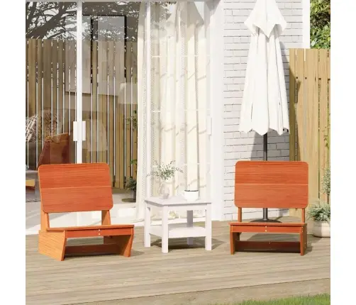 Dārza Krēsli, 2 Gab., 60X64X70,5 Cm, Priedes Masīvkoks, Brūni Vidaxl