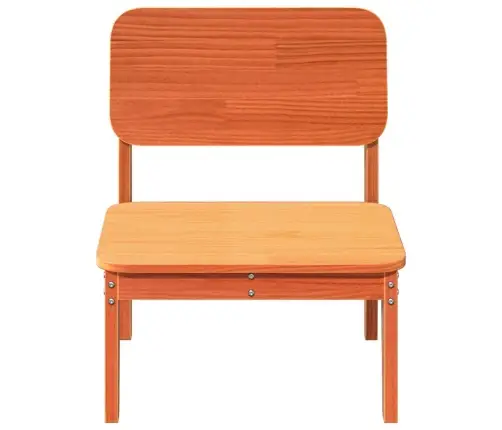 Dārza Krēsls, Vaska Brūns, 60X52,5X72 Cm, Priedes Masīvkoks Vidaxl