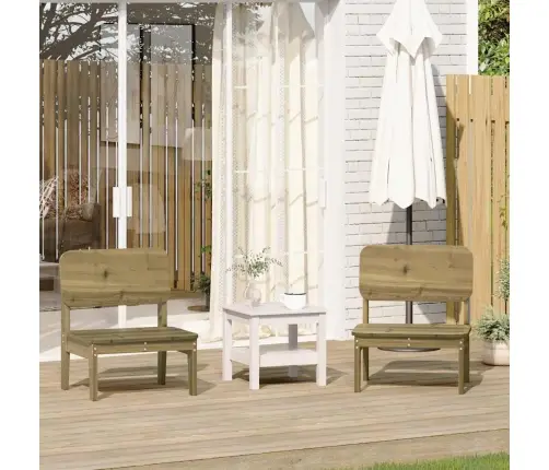 Aiatoolid 2 Tk, 60X52,5X72 cm Immutatud Männipuit