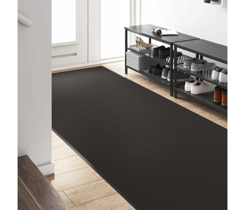 Mazgājamais Durvju Paklājs Melns 120X350 Cm Vidaxl
