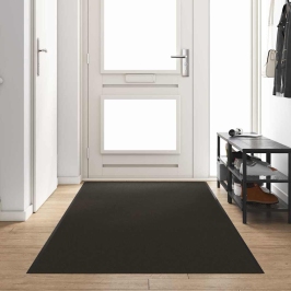 Durvju Paklājs Cits Melna 120 X 400 Cm Poliamīds Un Pvc Vidaxl