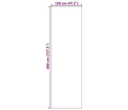 Mazgājams Durvju Paklājs Melnā Krāsā 120X400 Cm Vidaxl