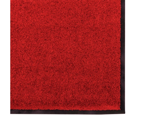 Durvju Paklājs Mazgājams Sarkans 120X250 Cm Vidaxl