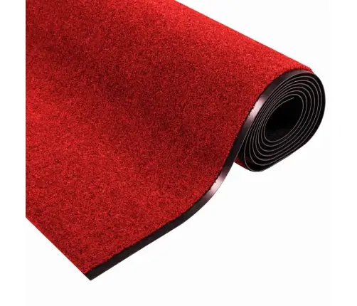 Mazgājamais Durvju Paklājs Sarkans 120X400 Cm Vidaxl