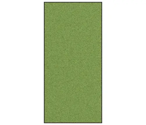 Durvju Paklājs Mazgājams Zaļš 120X250 Cm Vidaxl