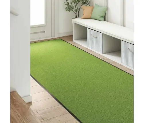 Durų Kilimėlis Žalia Ir Juoda 120 X 300 Cm Poliamidas Ir Pvc