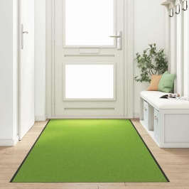 Durvju Paklājs Cits Zaļš Un Melns 120 X 400 Cm Poliamīds Un Pvc Vidaxl