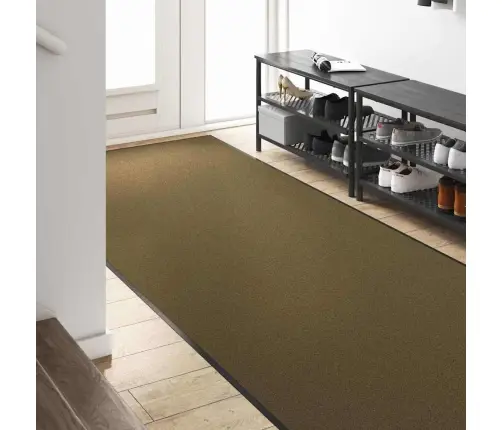 Durvju Paklājs, Ko Var Mazgāt, Brūns, 120X250 Cm Vidaxl