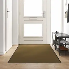 Durvju Paklājs Brūns Un Melns 120 X 300 Cm Poliamīds Un Pvc Vidaxl