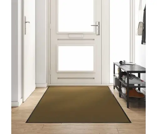 Durvju Paklājs Mazgājams Brūns 120X300 Cm Vidaxl